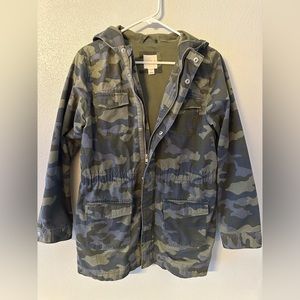 Cat and Jack Girls Camo Utility Jacket